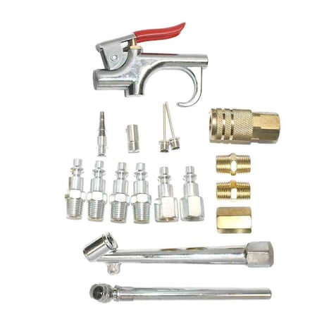 Interstate Pneumatics 17 Piece Compressor Accessory Kit Replaces Porter Cable P17ACK C17K